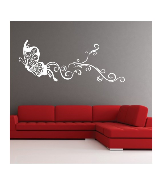 Flying butterfly, decorative art wall stickers.