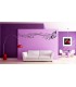 Flying butterfly and musical notes living room wall sticker.