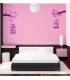 Twin birds cages wall art stickers, wall art decal for bedroom.