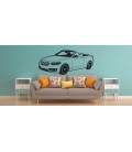BMW convertible wall sticker for bedroom.