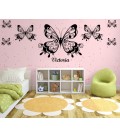 Butterflies wall art stickers for bedroom.