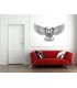 Owl vinyl wall sticker for living room wall decoration.