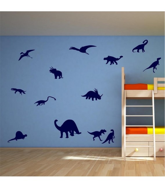 Wall art stickers dinosaurs vinyl graphics.