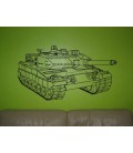 Tank boy bedroom wall art decor.