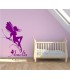 Fairy and butterflies wall sticker for girl bedroom.