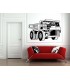 Big truck wall sticker for bedroom wall decoration.