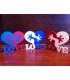 Love is wall puzzle vector file for laser cut.